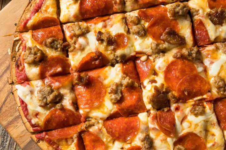 3 guys eating on the table