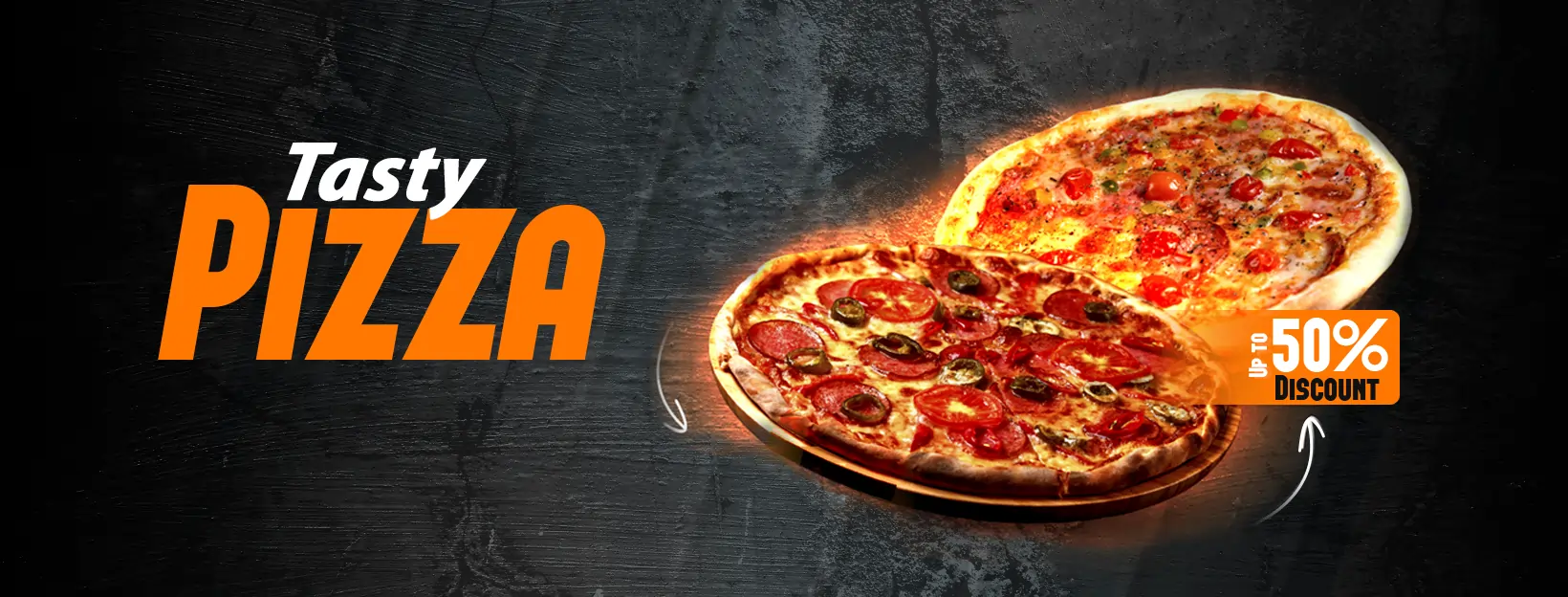 pizza image as website banner